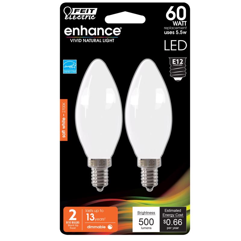 LED BLNT E12 SW 60W 2PK