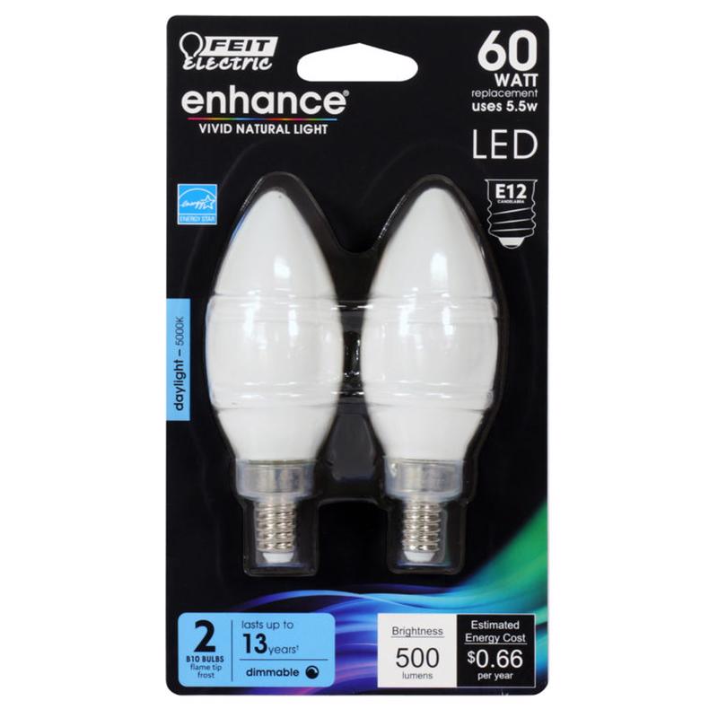 LED BLNT E12 DL 60W 2PK