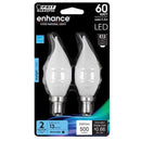 LED FLM E12 DL 60W 2PK