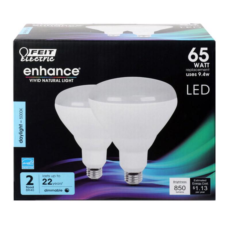 LED BR40 E26 DL 65W 2PK