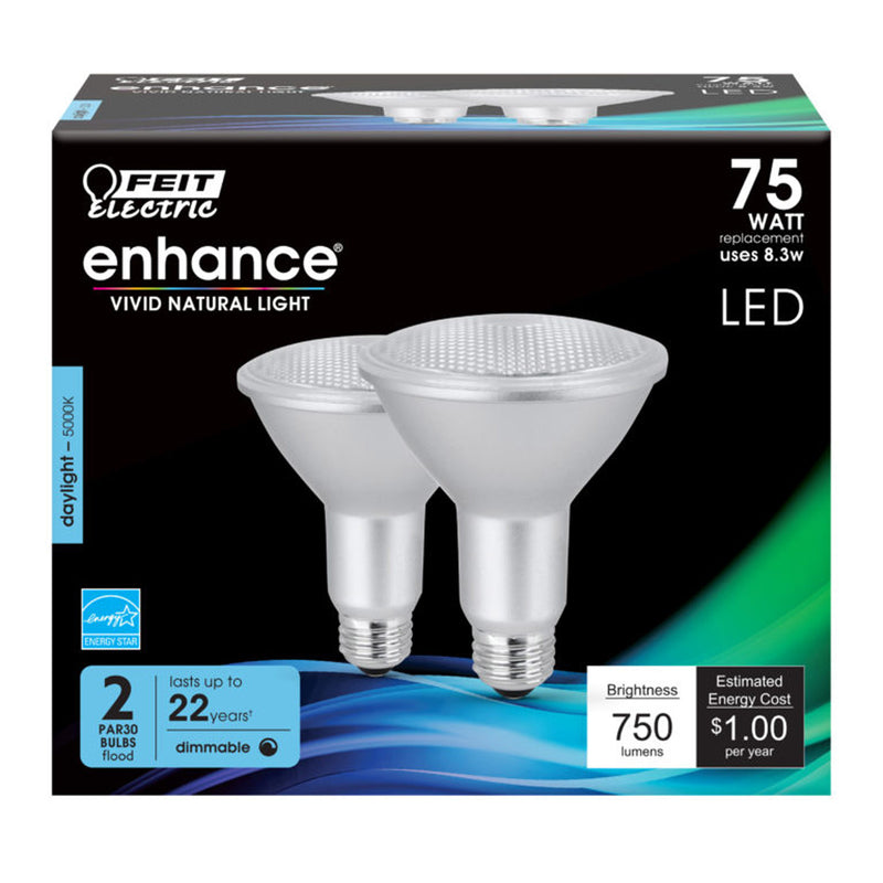 LED PAR30 E26 DL 75W 2PK