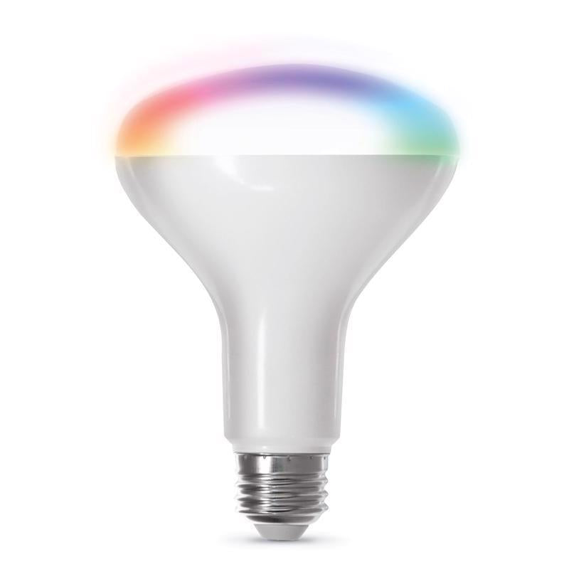 Feit Smart Home BR30 E26 (Medium) Smart-Enabled LED Bulb Color Changing 65 Watt Equivalence 1 pk