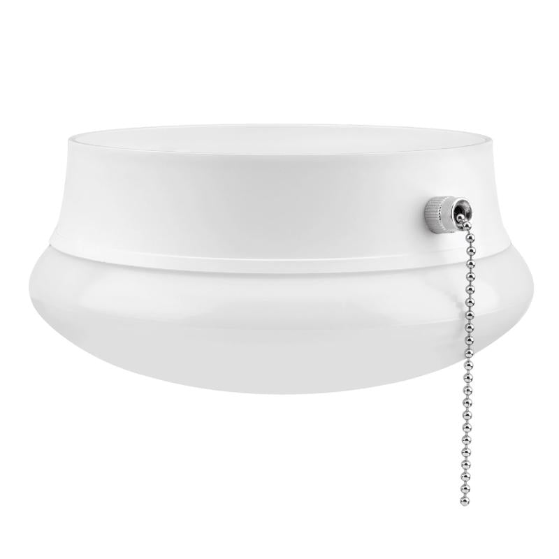 ETI 3.54 in. H X 7 in. W X 7 in. L White LED Ceiling Spin Light