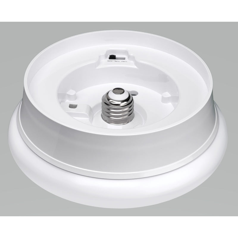 ETI Spin Light 3.54 in. H X 7 in. W X 7 in. L White LED Ceiling Spin Light