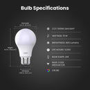 Feit A19 E26 (Medium) LED Bulb Daylight 60 Watt Equivalence 10 pk