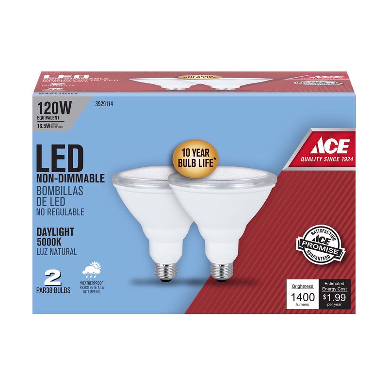 LED PAR38E26 DL 120W 2PK