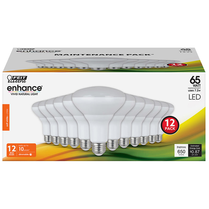 LED BR30 E26 SW 65W 12PK