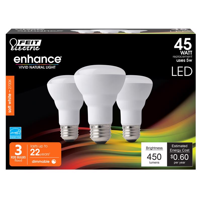 LED R20 E26 SW 45W 3PK