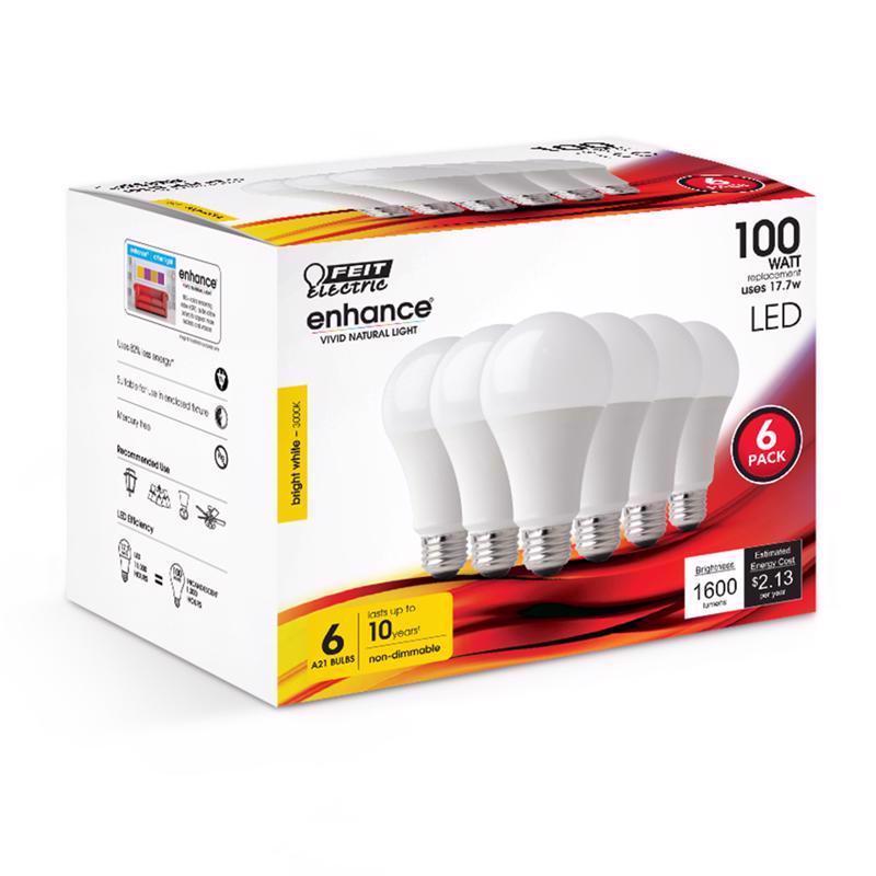 BULB LED A21 BW17.7W 6PK