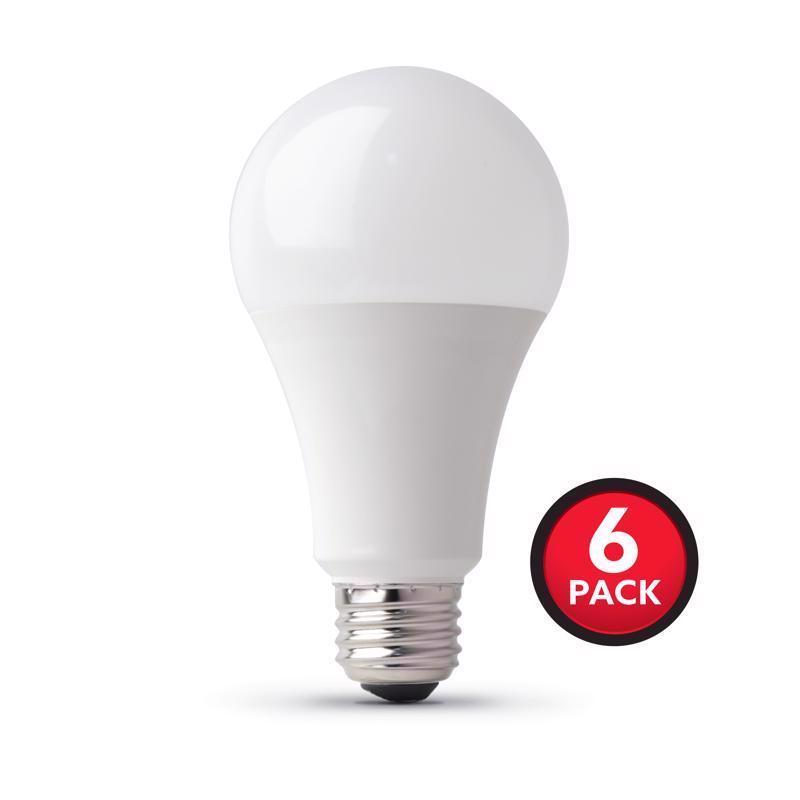 Feit Enhance A21 E26 (Medium) LED Bulb Bright White 100 Watt Equivalence 6 pk