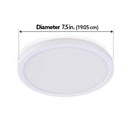 Feit EDGELIT Frost White 7.5 in. W Aluminum LED Retrofit Recessed Lighting 10.5 W