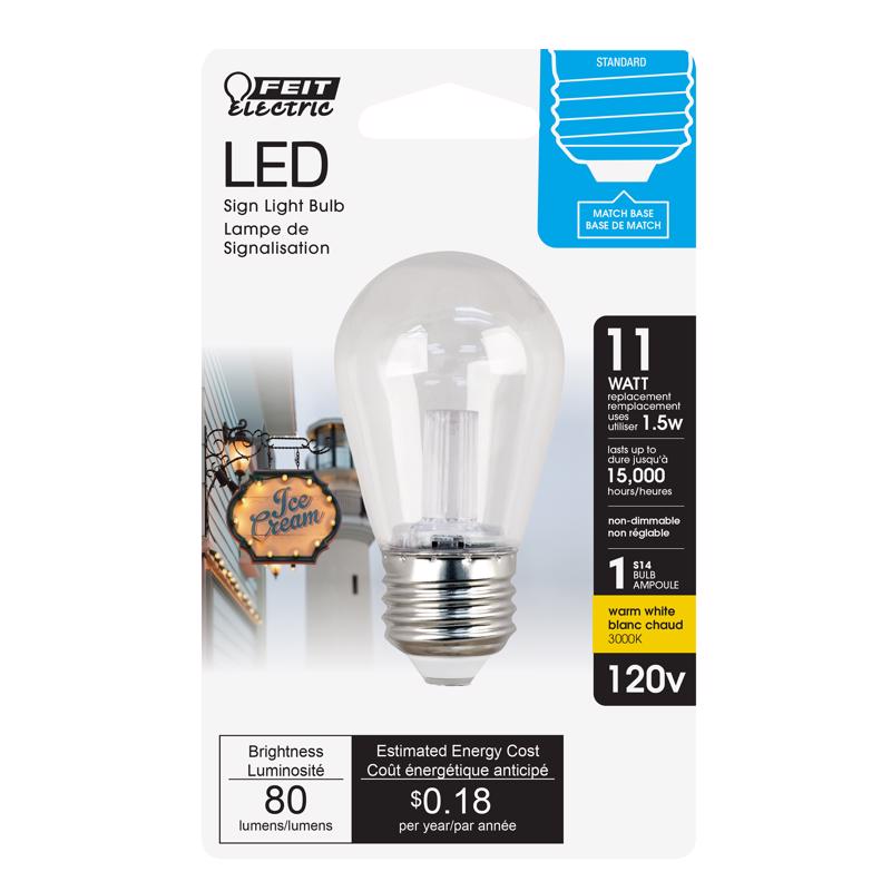 LED S14 E26 WW 11W