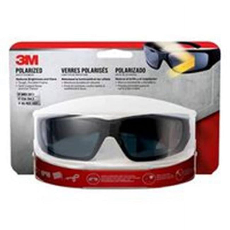 3M Anti-Fog Polarized Modern/Sleek Impact-Resistant Safety Glasses Black Lens Black Frame 1 pc