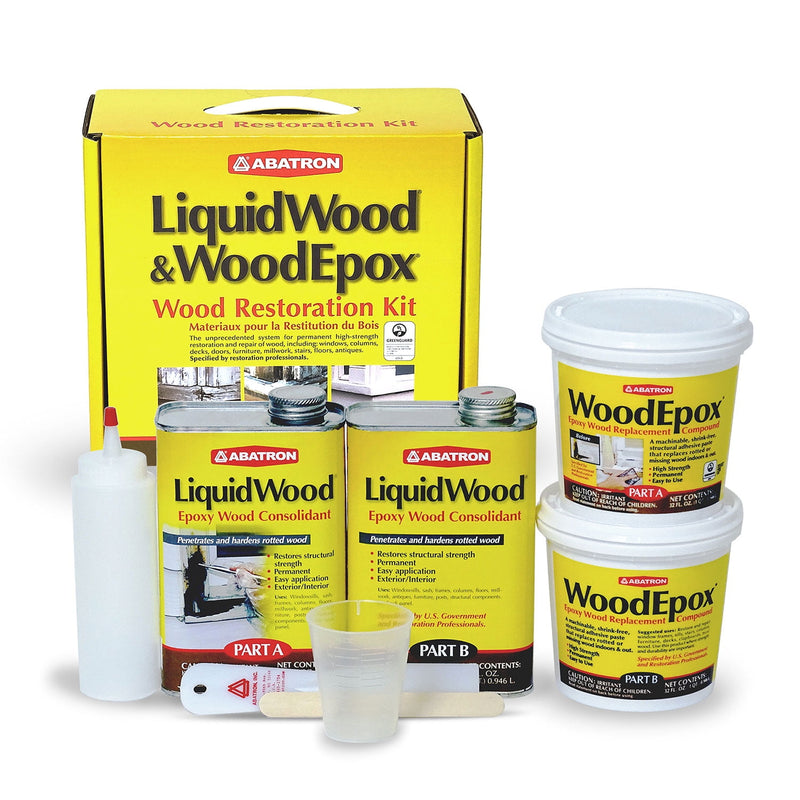 Abatron LiquidWood and WoodEpox Beige Wood Restoration Kit 4 qt