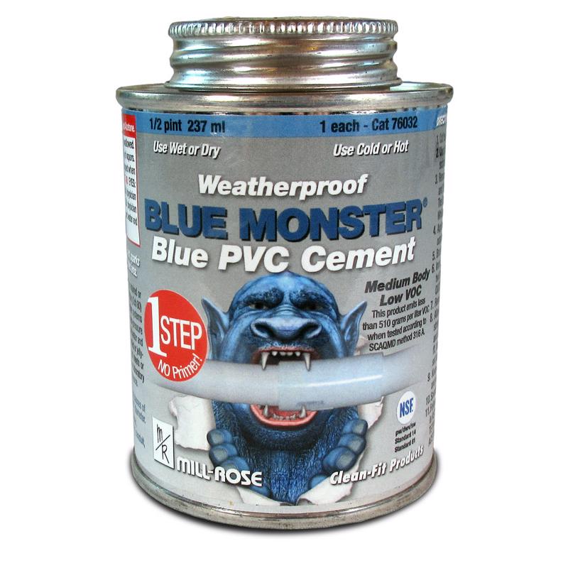 BLUE PVC CEMENT 1/2 PT