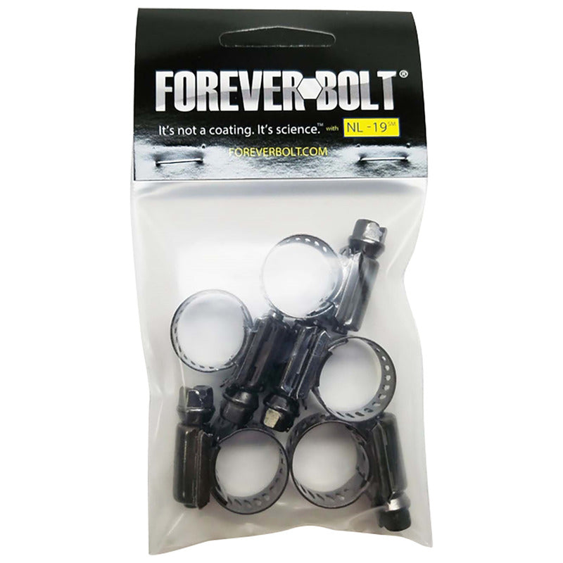 FOREVERBOLT 7/16 in to 25/32 in. SAE 6 Mini Clamp Black Hose Clamp Stainless Steel Band