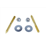 Plumb Pak Toilet Screw Set Brass Plated Steel