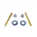 Plumb Pak Toilet Screw Set Brass Plated Steel