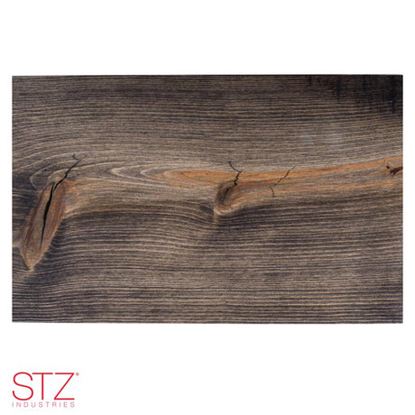 8 in. D Black Wood Boulder Shelf Kit 1 pk