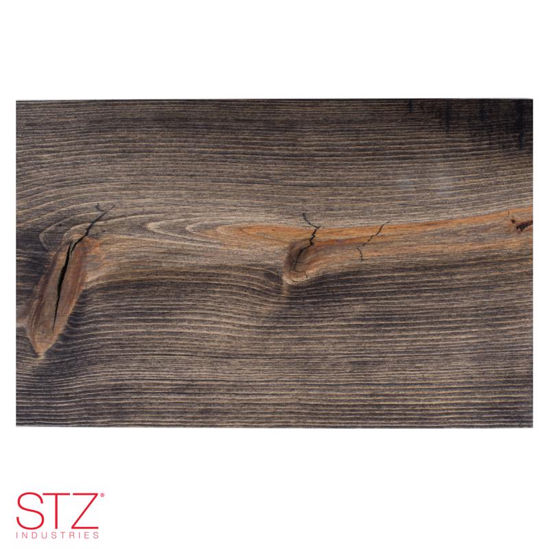 24 in. D Black Wood Boulder Shelf Kit 1 pk
