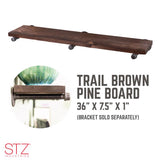 7-1/4 in. W X 36 in. D Brown Wood Shelf 1 pk