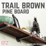 7-1/4 in. W X 36 in. D Brown Wood Shelf 1 pk