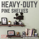 7-1/4 in. W X 36 in. D Brown Wood Shelf 1 pk