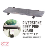 7-1/4 in. W X 24 in. D Riverstone Wood Shelf 1 pk