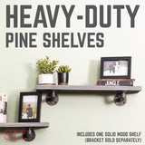 7-1/4 in. W X 24 in. D Riverstone Wood Shelf 1 pk