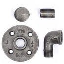 STZ Industries 3/8 in. FIP each X 3/8 in. D FIP Black Malleable Iron 3 in. L Pipe Hook