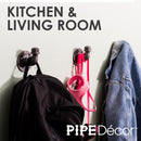 STZ Industries 3/8 in. FIP each X 3/8 in. D FIP Black Malleable Iron 3 in. L Pipe Hook