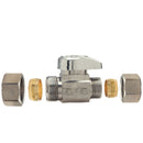 BrassCraft 1/4 in. Compression outlets X 1/2 in. Compression Brass Shut-Off Valve