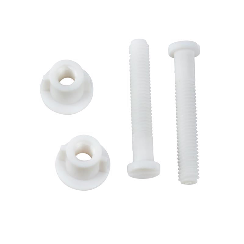 Plumb Pak Toilet Seat Hinge Bolts White Plastic For Universal