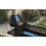 NDS Downspout Defender 12 in. Black Square Polyethylene Drain Grate