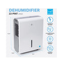 Perfect Aire 1500 sq ft 22 pt Flat Panel Dehumidifier