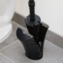ToiletShroom Toilet Plunger with Holder 21 in. L X 3 in. D