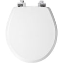 Mayfair by Bemis Benton Slow Close Round White Enameled Wood Toilet Seat