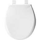 Mayfair by Bemis Affinity Slow Close Round White Plastic Toilet Seat