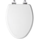 Mayfair by Bemis Benton Slow Close Elongated White Enameled Wood Toilet Seat
