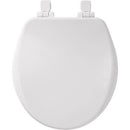 Mayfair by Bemis Alesio Slow Close Round White Enameled Wood Toilet Seat