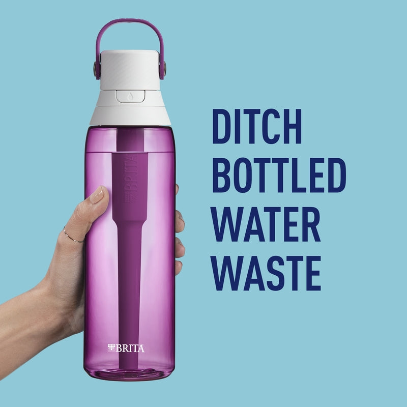 Brita Premium 26 oz Orchid BPA Free Filtered Water Bottle