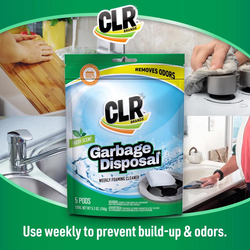 CLR Fresh Scent Garbage Disposal Cleaner 5 ct Tablets