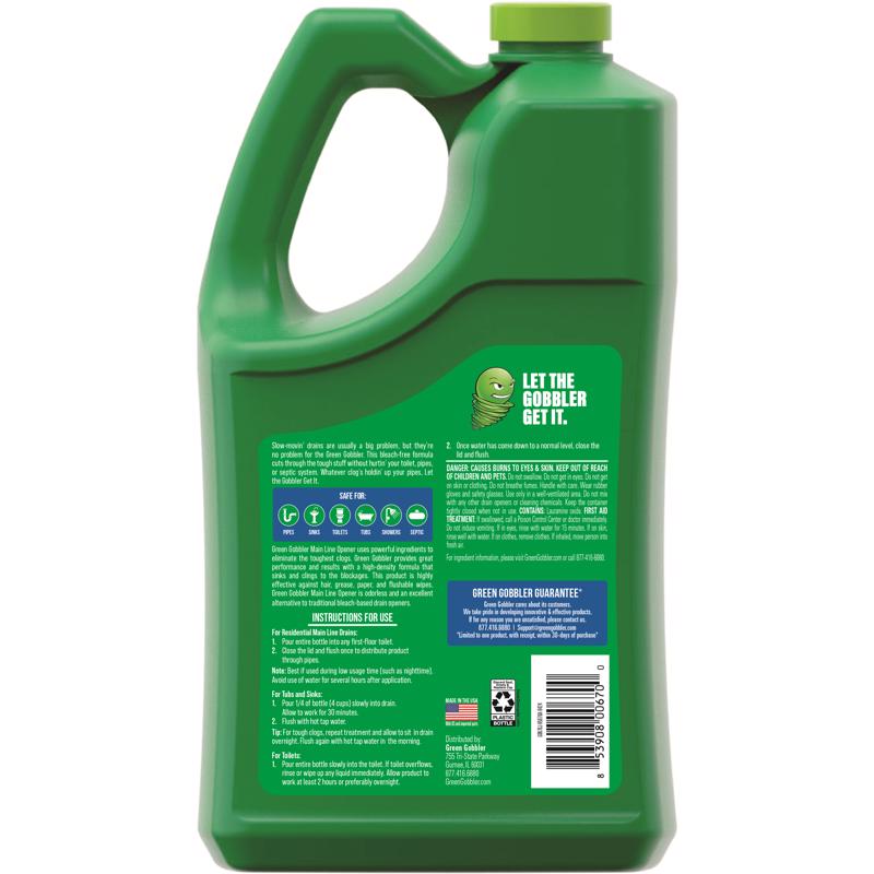 Green Gobbler Liquid Main Line Cleaner 128 oz
