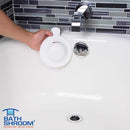 TubShroom BathShroom Matte Plastic Overflow Drain Cover