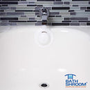 TubShroom BathShroom Matte Plastic Overflow Drain Cover