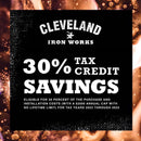 Cleveland Iron Works EPA Certified 2500 sq ft Wood Pellet Stove 65 lb. cap. Hopper