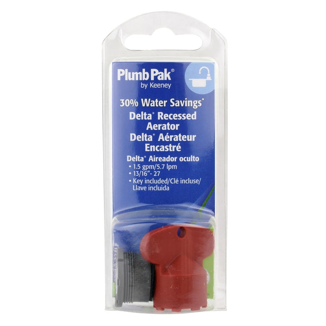 Plumb Pak Male Thread 13/16 in.-27 Black Recessed Aerator Insert