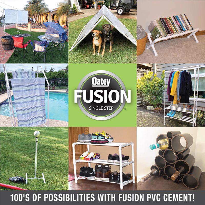 Oatey Fusion Single Step Clear Cement For Medium PVC 4 oz