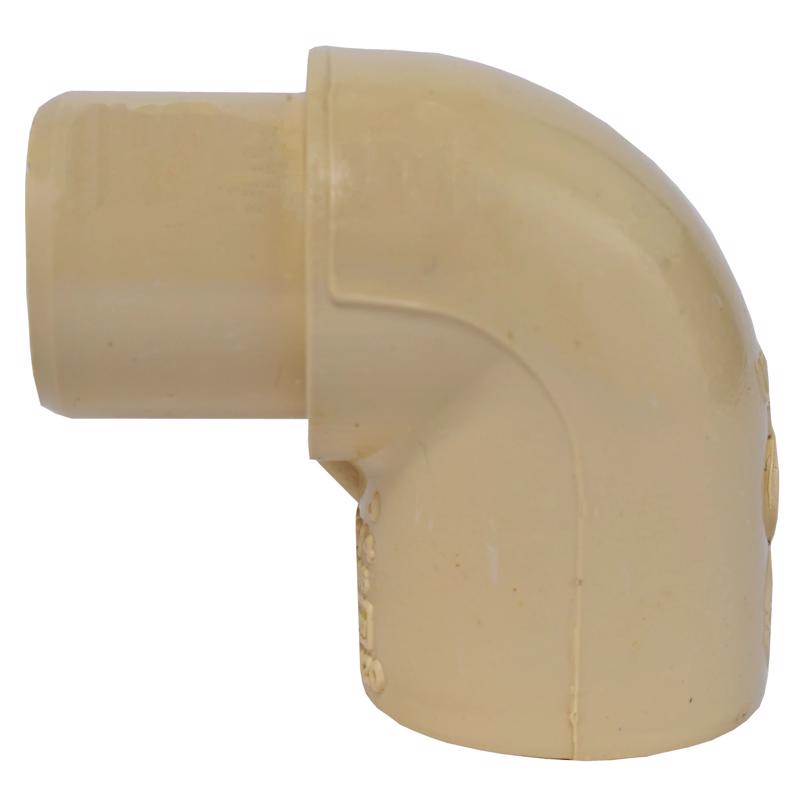 Charlotte Pipe 3/4 in. Spigot X 3/4 in. D Socket CPVC 90 Degree Street Elbow 1 pk
