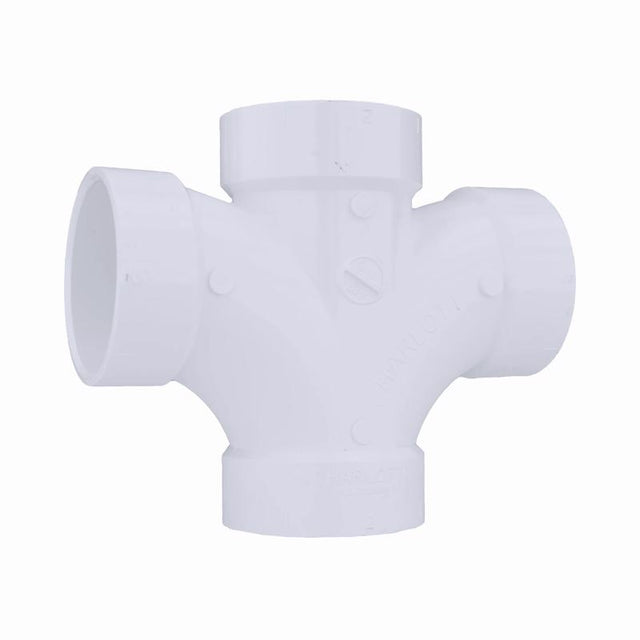 TEE SAN PVC DWV 2" HUB